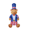 8 Foot Uncle Sam Bear with Flag Patriotic Inflatable